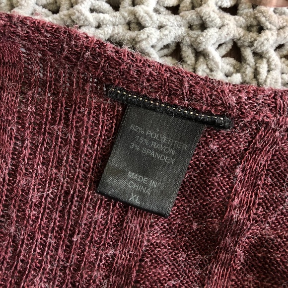 Maroon Cardigan - Picture 3 of 3